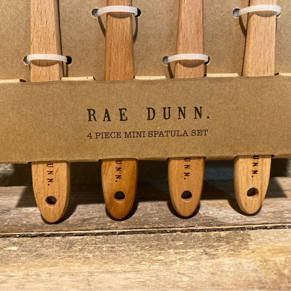 Rae Dunn Easter Mini Silicone Spatulas Wooden Handles Set Of 4, Easter Spatulas - Picture 5 of 12